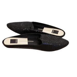 Dolce Vita Black Slide On Flat Mules